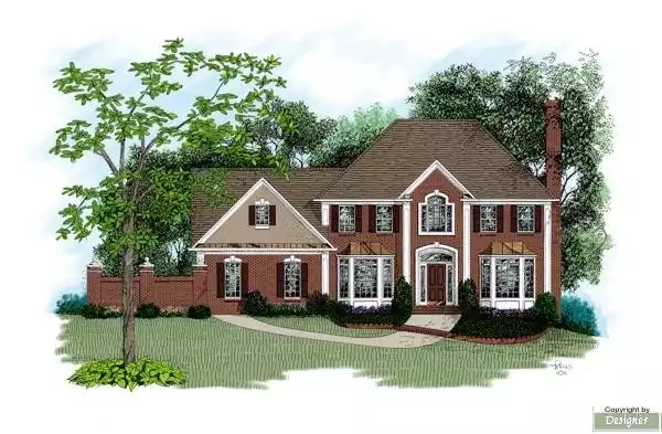 image of traditional house plan 7617